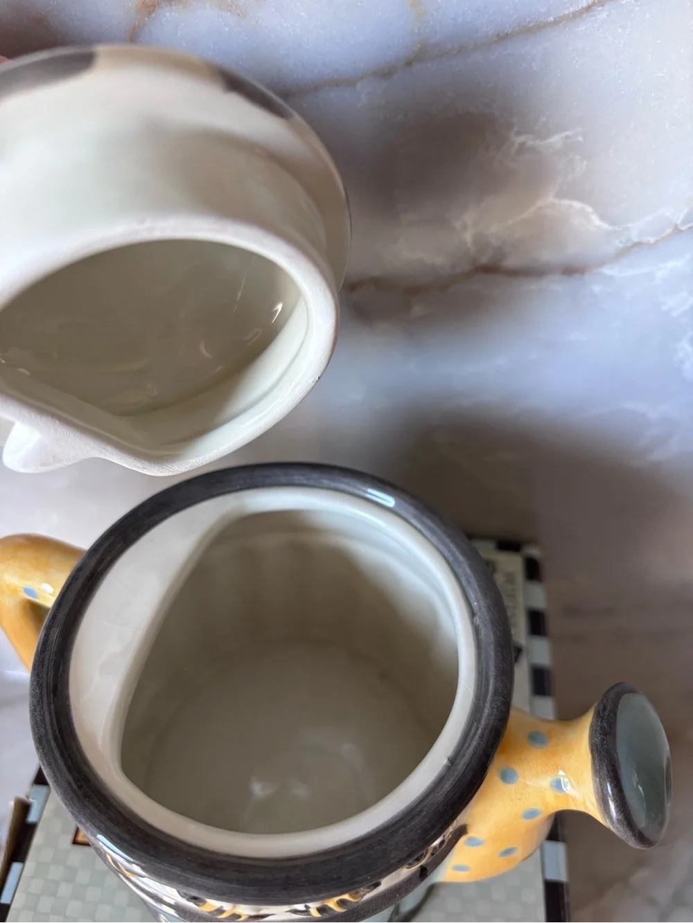 Debbie Mumm Buzzin' By Blue & Yellow Ceramic Teapot